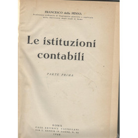 Le istituzioni contabili (parte prima)