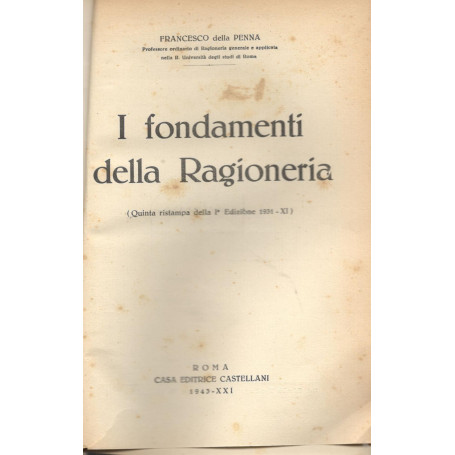 I fondamenti della ragioneria
