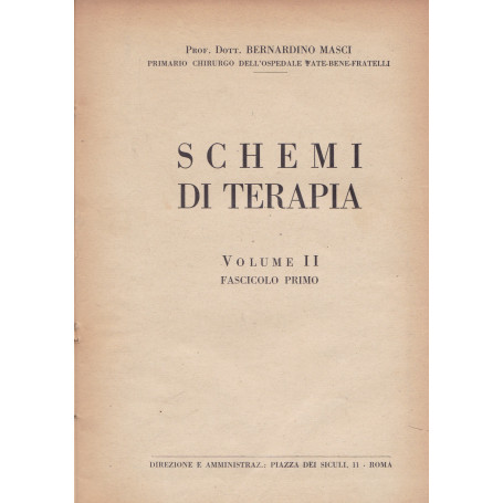 Schemi di terapia. II. Parte seconda. Terapia ginecologica.