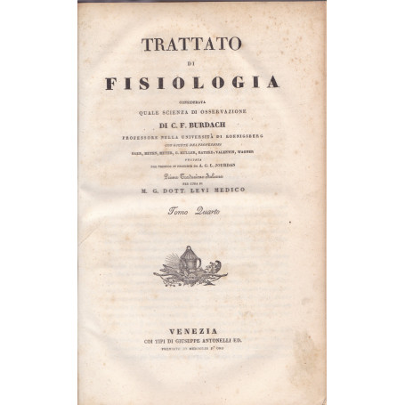 Trattato di fisiologia. VII. VIII. IX.
