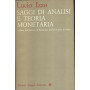Saggi di analisi e teoria monetaria