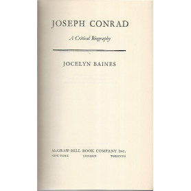 Joseph Conrad. A critical biography