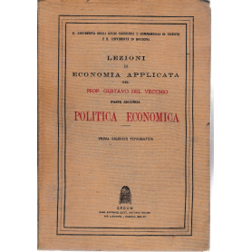 Lezioni di economia applicata. Politica economica  parte seconda