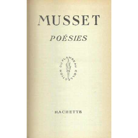 Musset. Poésies.