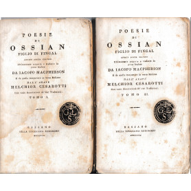 Poesie di Ossian figlio di Fingal  I° e III° tomo