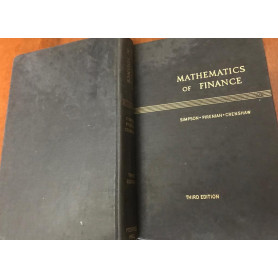 Mathematics of finance