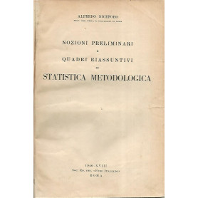 Nozioni preliminari e quadri riassuntivi di statistica metodologica