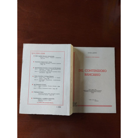 Del contenzioso Bancario