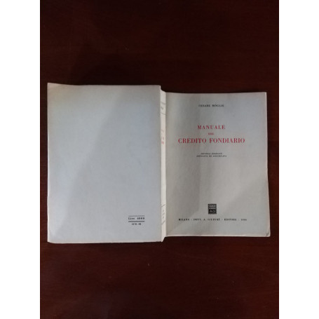 Manuale del credito fondiario