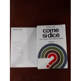 Come si dice