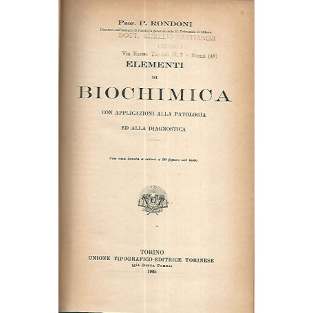 Elementi di biochimica