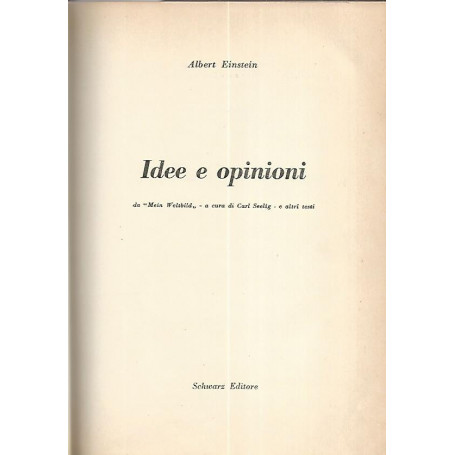 Idee e opinioni