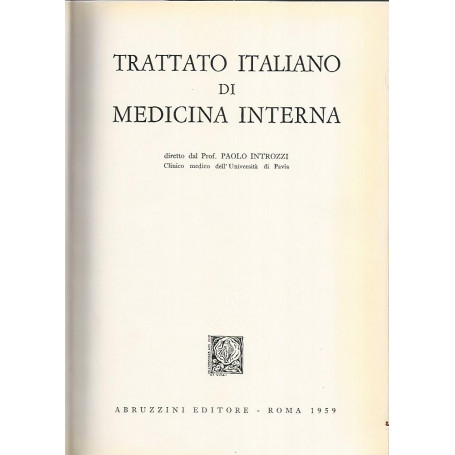Trattato italiano di medicina interna. Malattie del fegato