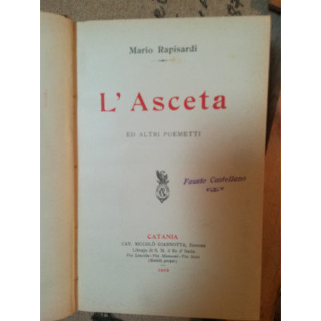 L'Asceta ed altri poemetti.