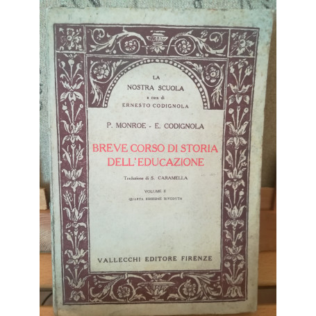 Breve corso di storia dell'educazione