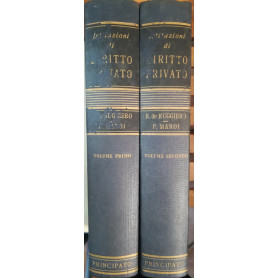 Istituzioni di diritto privato. I. II.