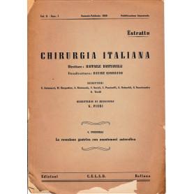 Chirurgia Italiana - Estratto vol. II - fasc. 1 Gennaio Febbraio 1948