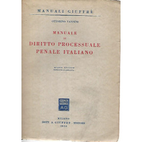 Manuale di diritto processuale penale italiano
