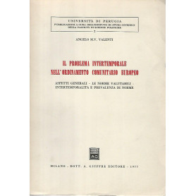Il problema intertemporale nell'ordinamento comunitario europeo