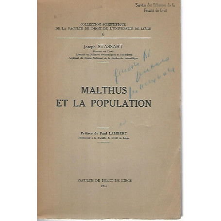 Malthus et la populationa
