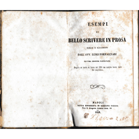 Esempi di bello scrivere in prosa