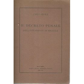 Il decreto penale dell'intendente di finanza