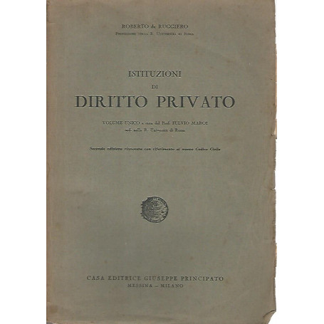 Istituzioni di diritto privato. Volume unico