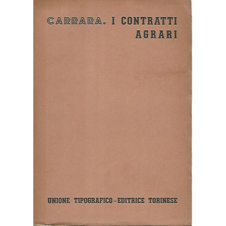 I contratti agrari
