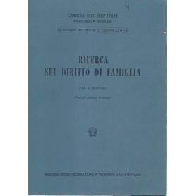 Ricerca sul diritto di famiglia.Parte seconda