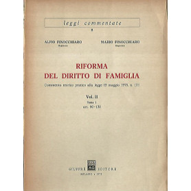 Riforma del diritto di famiglia Volume II. Tomi I-II