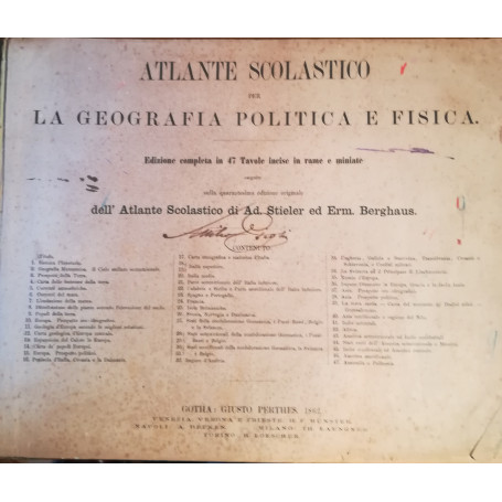 Atlante scolastico per la geografia politica e fisica.