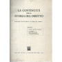 La continuità  nella storia del diritto. Seminario italo-tedesco di storia del diritto