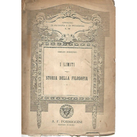 I limiti della storia della filosofia