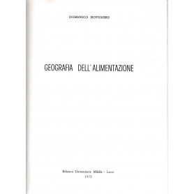 Geografia dell'alimentazione