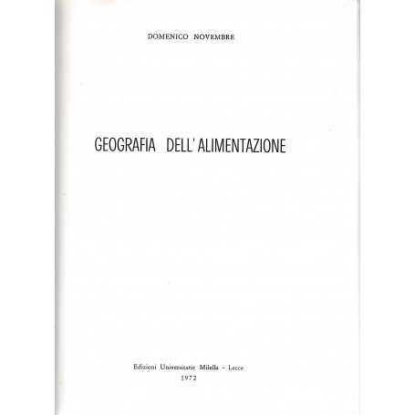 Geografia dell'alimentazione