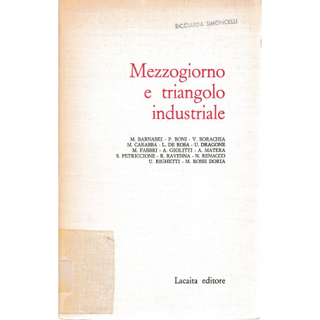 Mezzogiorno e triangolo industriale
