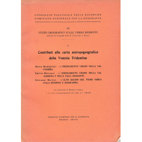 Contributi alla carta antropogeografica della Venezia Tridentina vol. 3