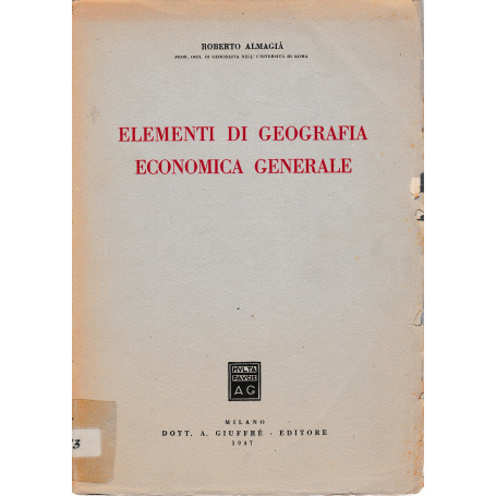 Elementi di Geografia Economica Generale