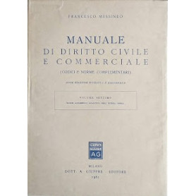 Manuale di diritto civile e commerciale (codici e norme complementari).Vol. VII: indice alfberico - analitico dell'intera opera