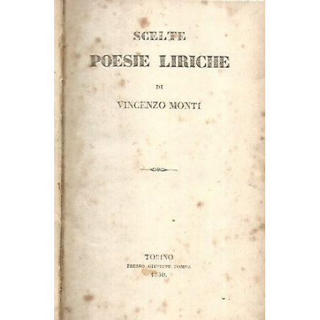 Scelte poesie liriche