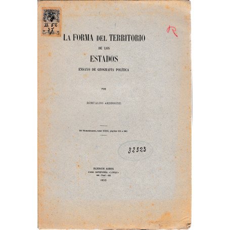 La forma del territorio de los estados. Ensayo de geografia polà¬tica