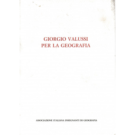 Per la Geografia