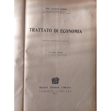 Trattato di economia. Vol. 1