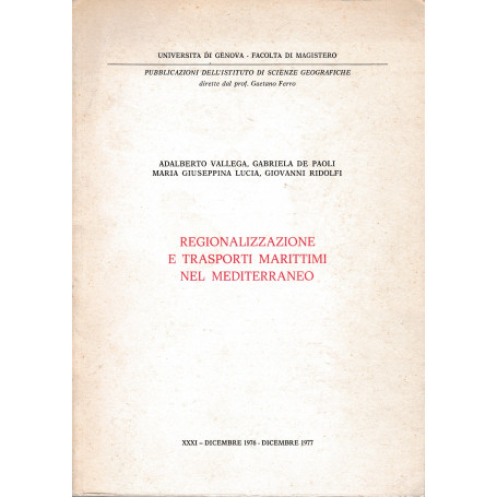 Regionalizzazione e trasporti marittimi nel Mediterraneo