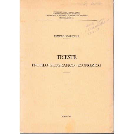 Trieste. Profilo Geografico-Economico