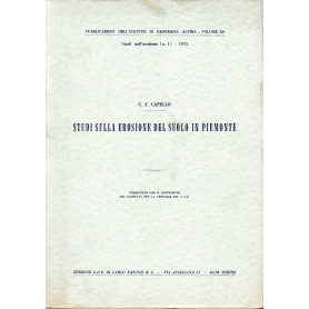 Studi sulla erosione del suolo in Piemonte