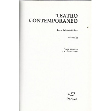 Teatro contemporaneo III
