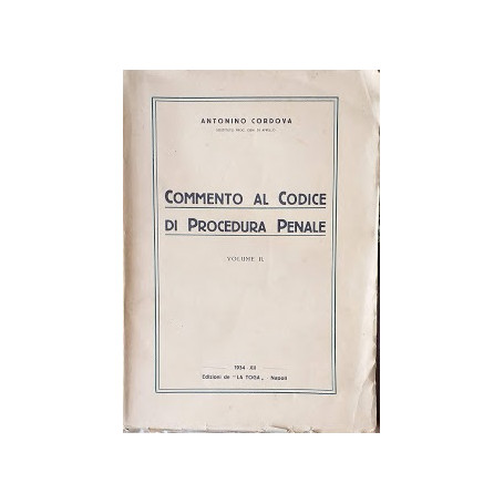 Commento al codice di procedura penale
