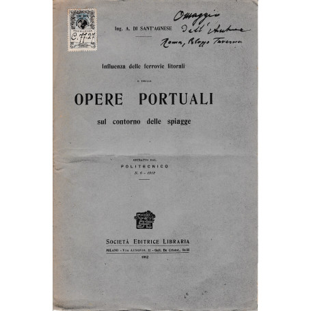 Opere portuali sul contorno delle spiagge. Estratto dal Politecnico n.6 - 1912