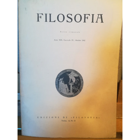 Fiilosofia. Anno XIII. Ottobre 1962. IV.
